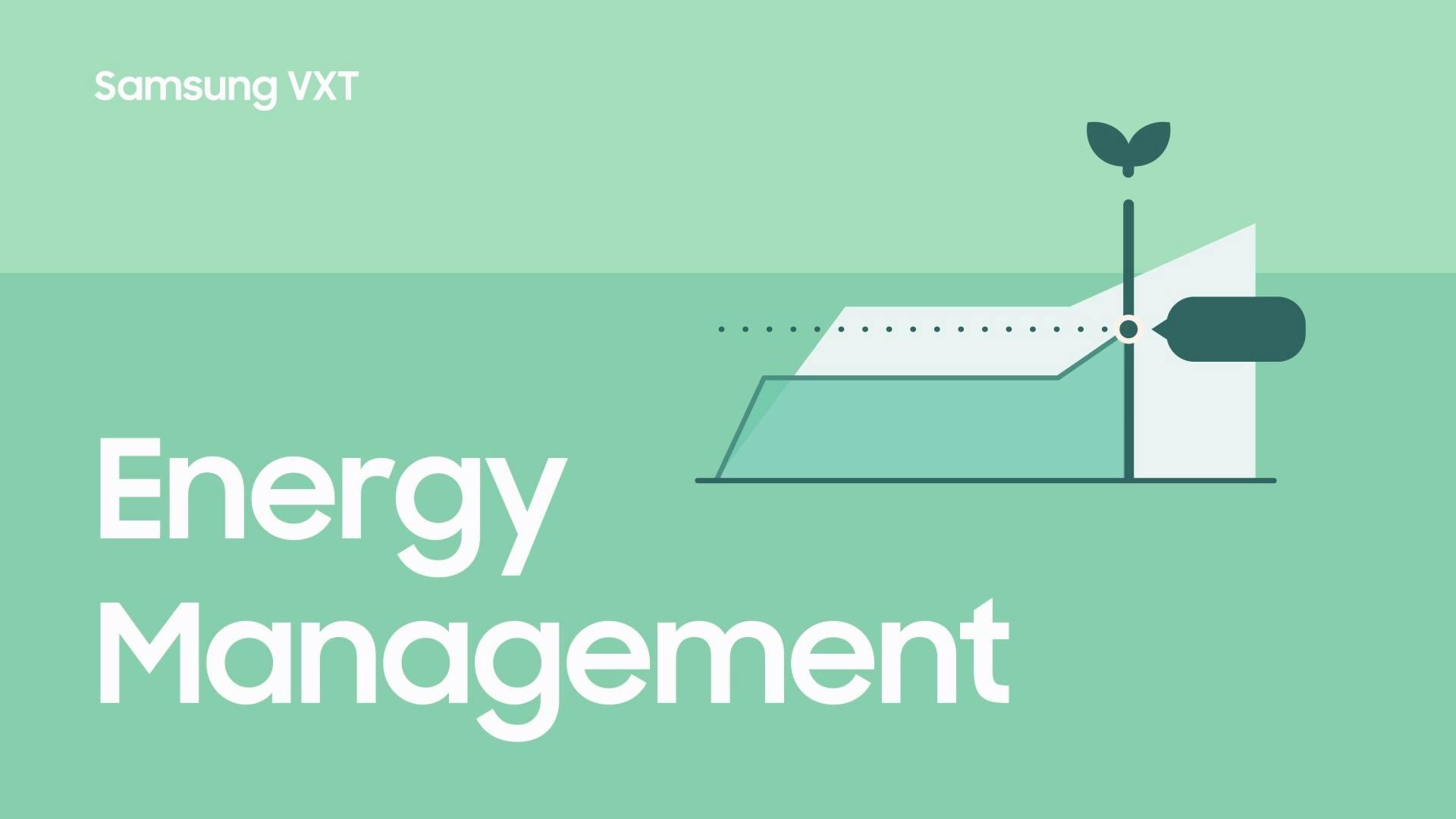 Energy management feature of the Samsung VXT digital signage cloud solution