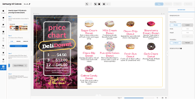 Promote donut shop menu items with the Link my POS add-on